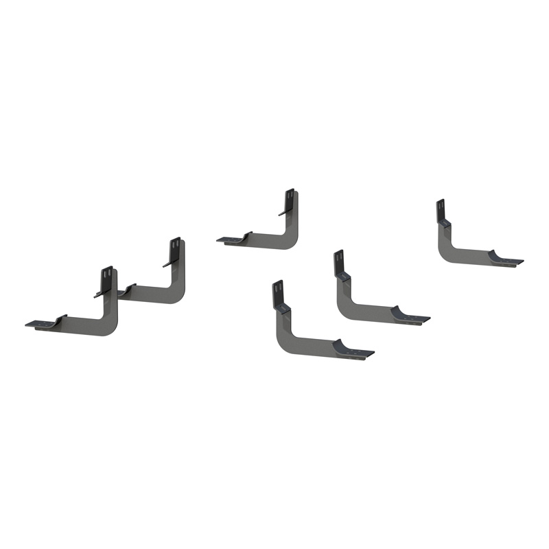 Aries 4542 Carbon Steel Carbide Black Powder Coat Mounting Brackets for 6