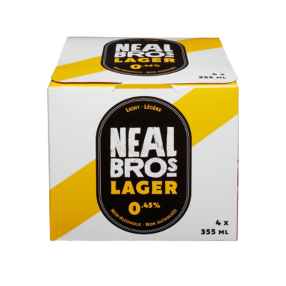 Neal Brothers Lager Non-Alcoholic Beer Light