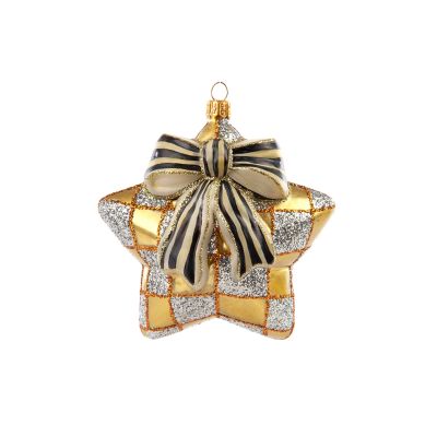 Mackenzie-Childs Golden Hour Star Glass Ornament