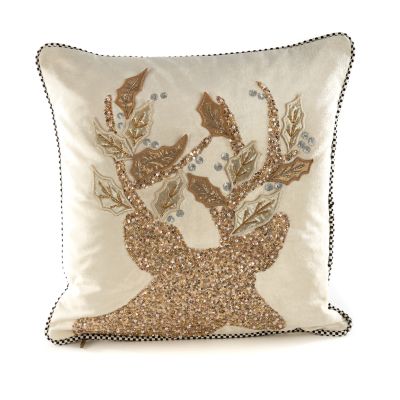 MacKenzie-Childs Golden Hour Stag Pillow