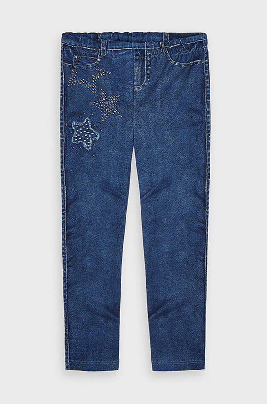 Mayoral Colanți 4719 Bleumarin Slim Fit