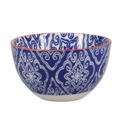 BIA Cordon Bleu Ooh La La Bandana All Purpose Bowls in Cobalt Blue (Set of 4)