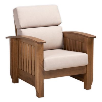 Baxton Studio Leala Lounge Chair in Taupe