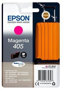 Epson 405 (T05G340) Magenta Original DURABrite Ultra Standard Capacity Ink Cartridge (Suitcase)