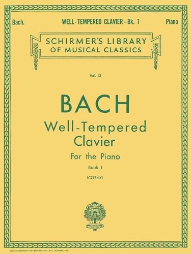 G. Schirmer, Inc. Well Tempered Clavier - Book 1 (Schirmer's L