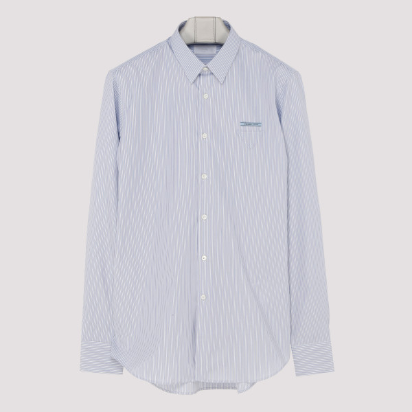 Blue Striped Cotton Shirt Z - (Z) CLOTHING SHIRT CM@42