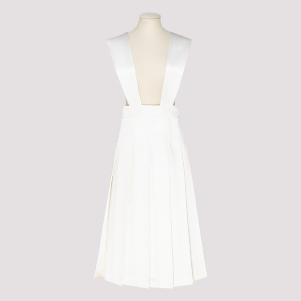 White Silk MIDI Dress C - (C) CLOTHING IT@40