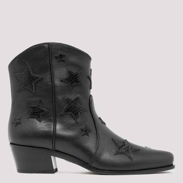 Black Cowboy Boots N - (N) SHOES IT@36