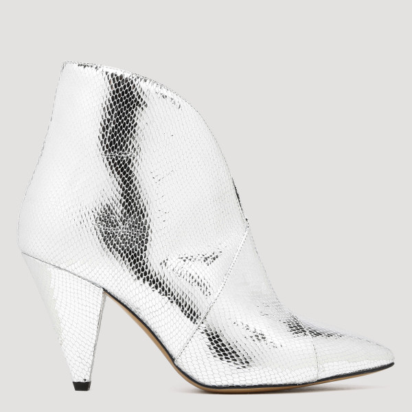 Silver Archenn Metallic Ankle Boots N - (N) SHOES IT@39