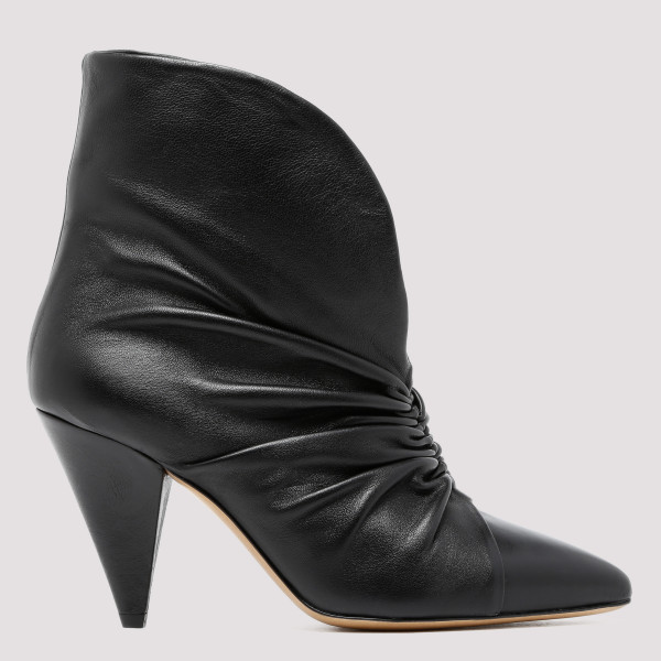 Black Lasteen 90 Leather Ankle Boots N - (N) SHOES IT@35