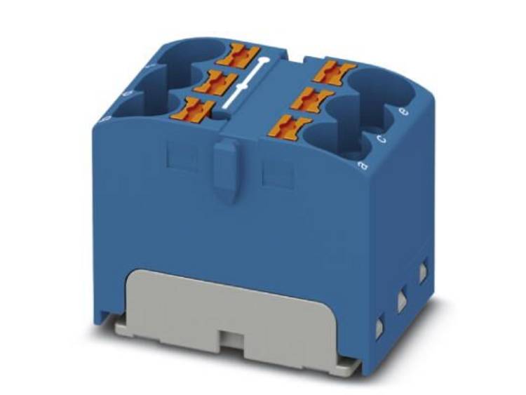 Phoenix Contact Distribution Block, 6 Way, 630 V, 32A, Blue