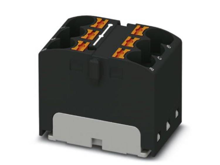Phoenix Contact Distribution Block, 6 Way, 630 V, 32A, Black