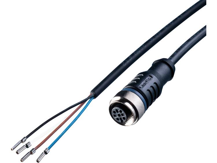LED2WORK 200100-06 Sensor Kabel, PUR, 10m - M12 Anslutning/ppna Kabelndar, a Kodad, 24 V DC 1 St.