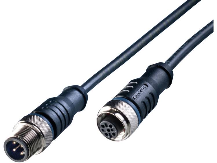 LED2WORK 200100-01 Sensor Kabel, PUR, 5m - M12 Kontakt/M12 Kontakt, a Kodad, 24V DC 1 St.