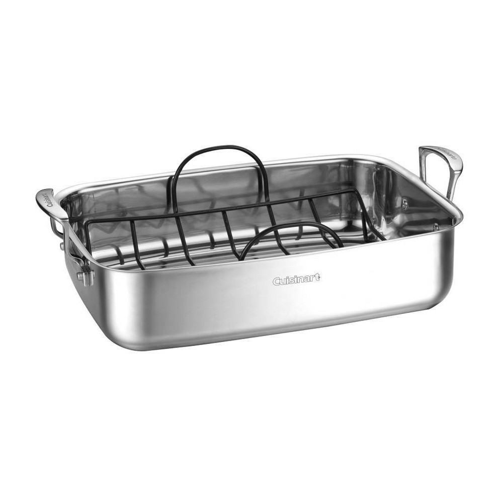 Cuisinart 15" Stainless Steel Roaster with Non-Stick Rack - 83117-15NSR