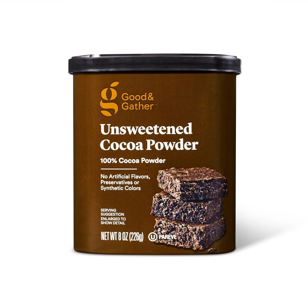 Natural Unsweetened Cocoa Powder - 8oz - Good & Gather™ Image