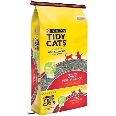 Purina Tidy Cats 24/7 Performance Non-Clumping Cat Litter  Clean Linen Scent  30 Lb Bag