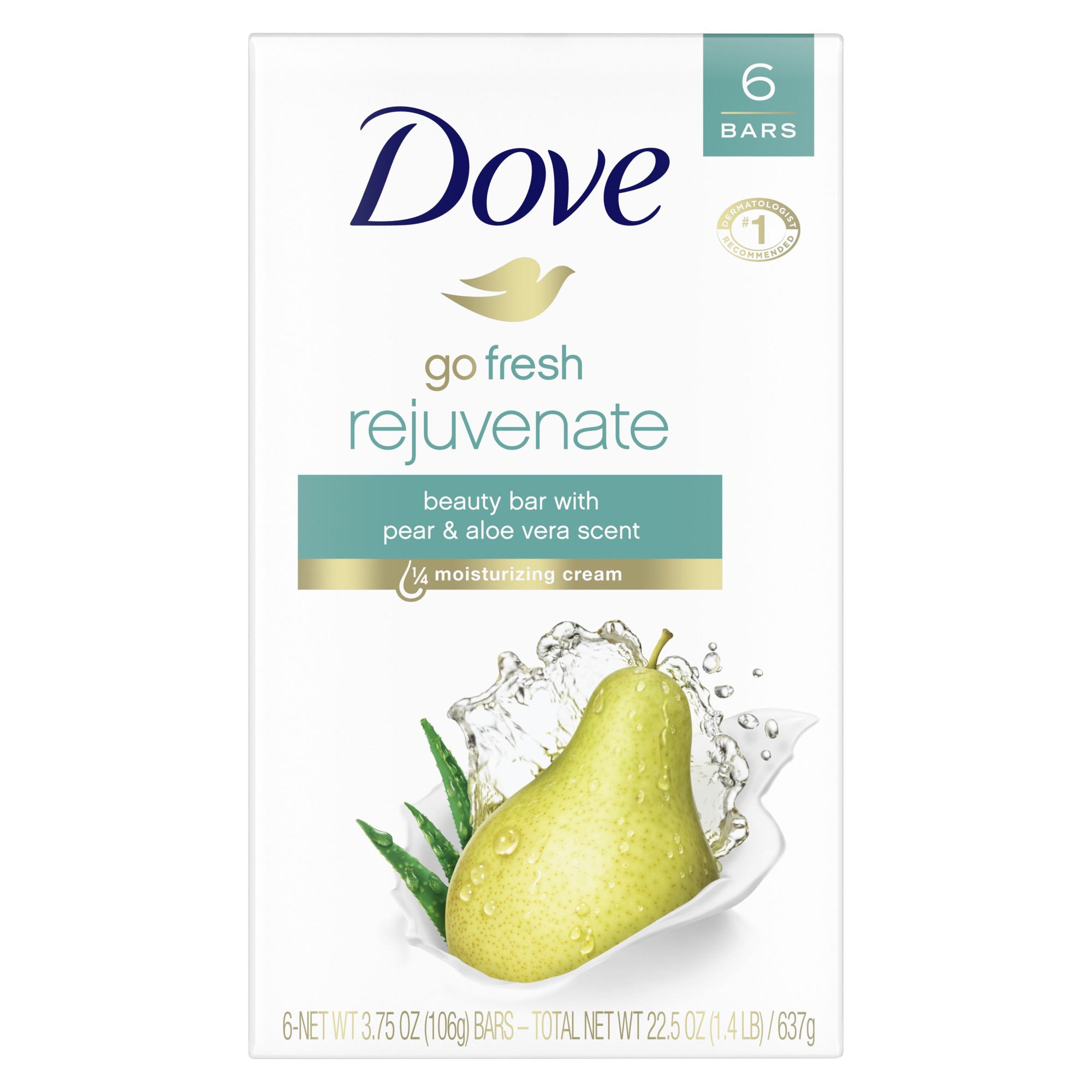 Dove Beauty Bar Gentle Skin Cleanser Awakening More Moisturizing Than Bar Soap Moisturizing for Gentle Soft Skin Care 3.75 Oz  6 Bars
