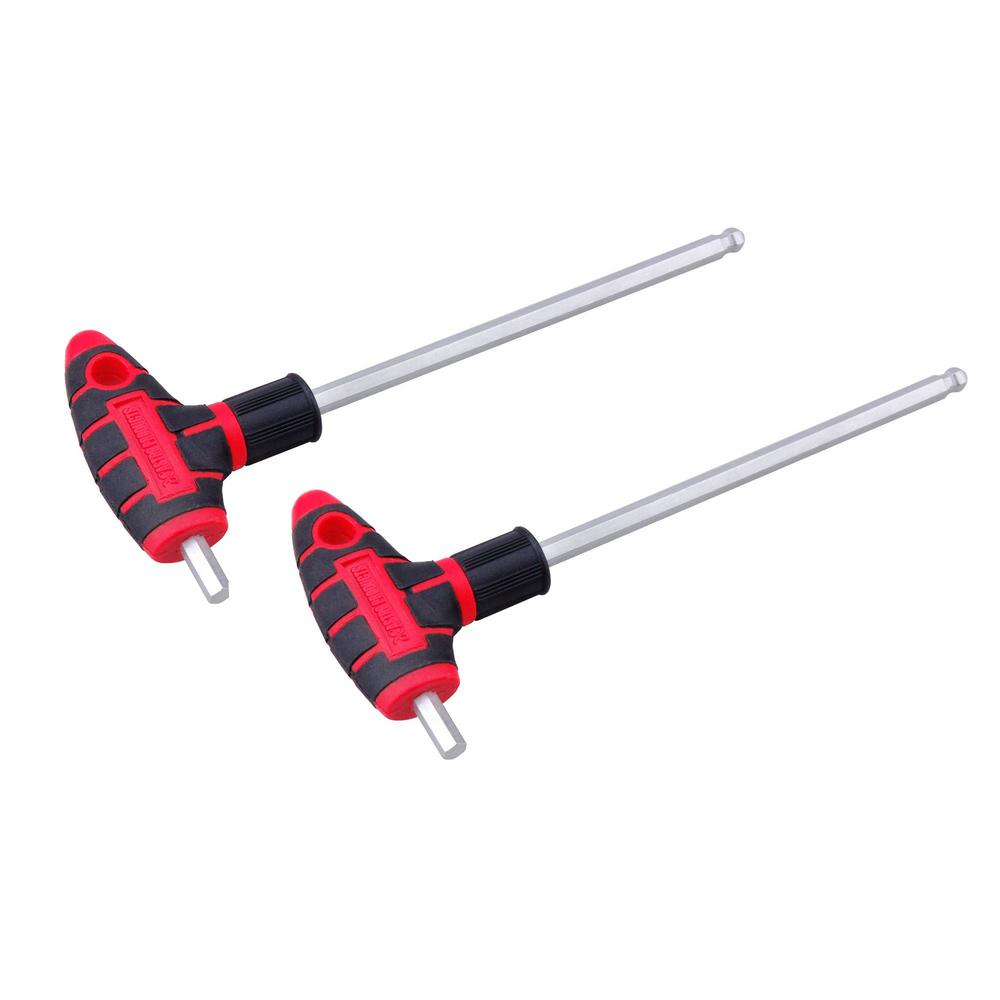 5 Mm T-Handle Hex Key Wrench with Ball Point (2-Piece)