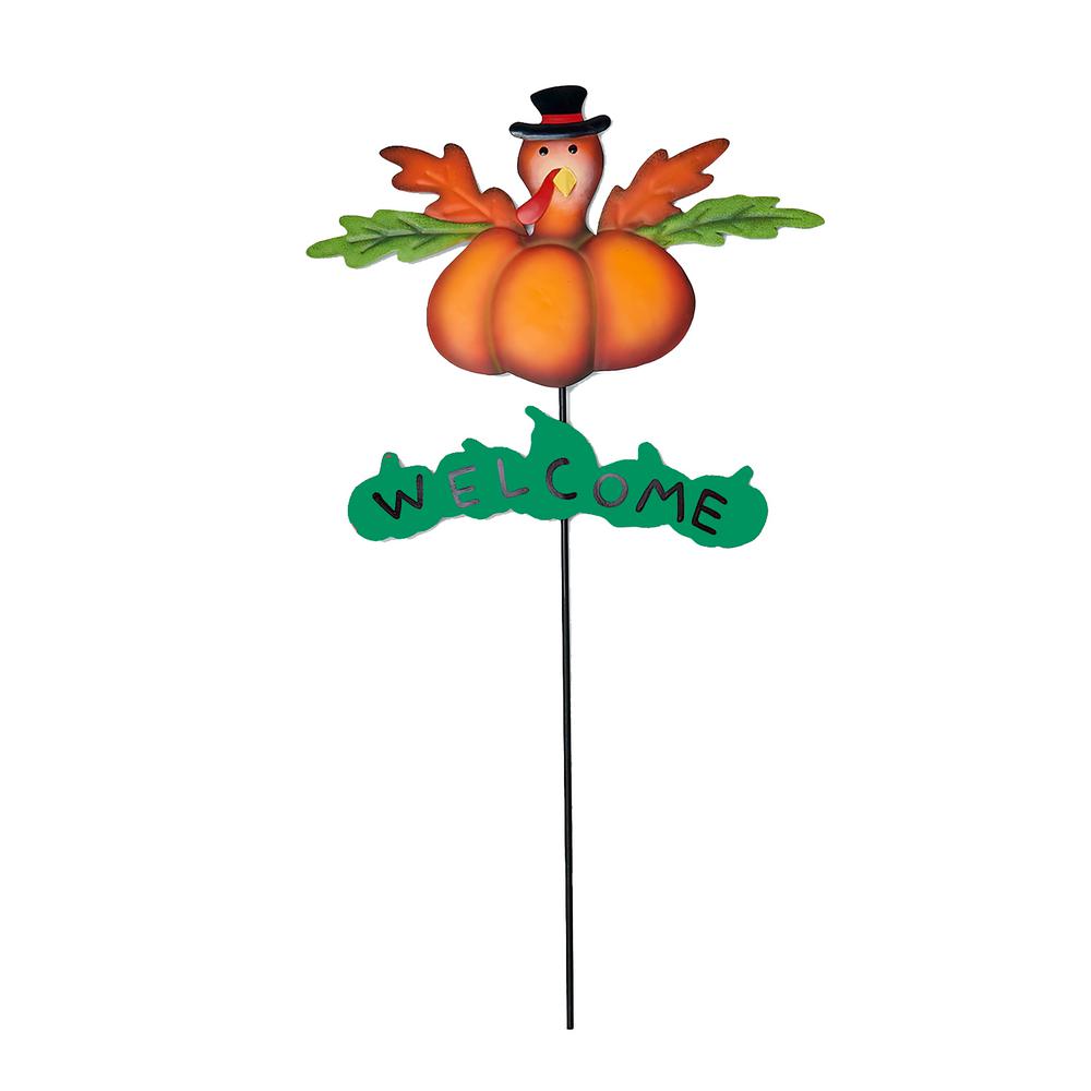 24 in. Metal Welcome Turkey Stake