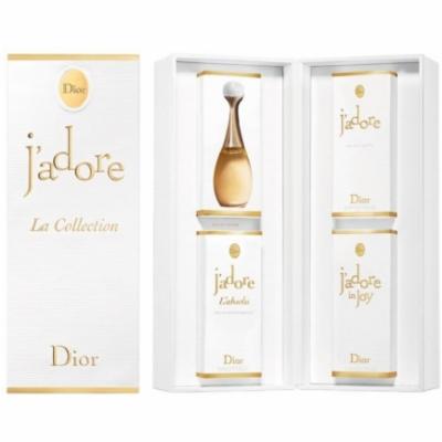Jadore La Collection 4 Pc Variety Set by Christian Dior Standard OZ Eau De Parfum for Women's Gift Sets