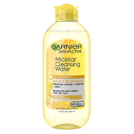 Garnier SkinActive Micellar Cleansing Water All in 1 Vitamin C Makeup Remover  Face Cleanser  13.5 Fl Oz