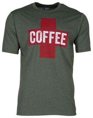 Black Rifle Coffee Company Coffee Saves Short-Sleeve T-Shirt for Men - Olive Heather - 3XL