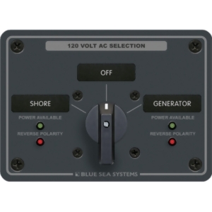 8 Black Functional Blue Sea 8367 Ac Rotary Panel 120 Vac 32A - All
