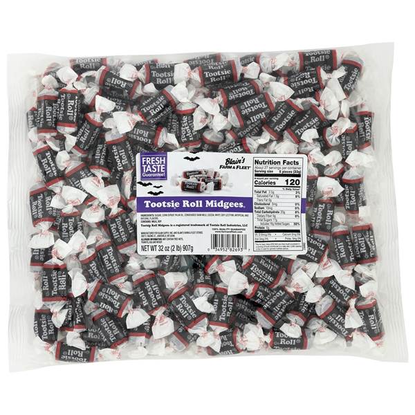Blain's Farm & Fleet 32 Oz Halloween Tootsie Roll Midgees