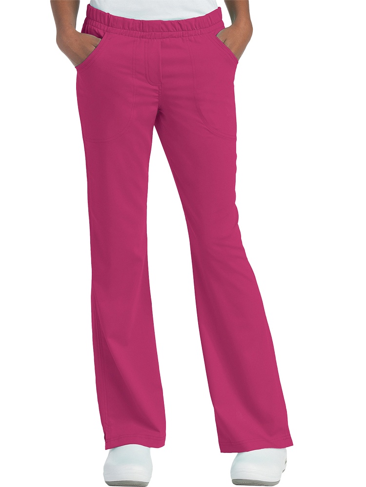 Urbane Ultimate Flare Leg Scrub Pants for Women: 2 Pocket, Modern Tailored Fit, Soft Stretch, Elastic Waist, Medical Scrubs 9306