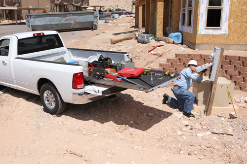 CargoGlide CG1200-9546 Slide Out Cargo Tray 1200 LB Capacity 65 Percent Extension for Most 8FT Service Bodies CargoGlide CG1200-9546