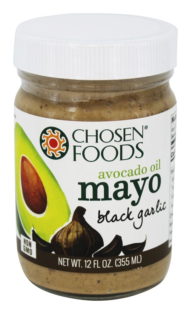 Chosen Foods Kosher 100% Avocado Oil Based Roasted Garlic Mayo 8 Fl Oz