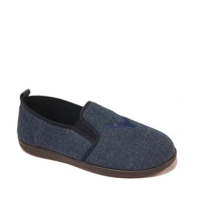 Padders 0489-96 Huntsman G Fit Navy Mens Slippers