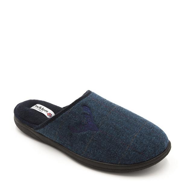 Padders 0490-96 Stag   G Fit Navy Mens Slippers