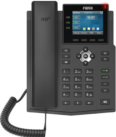 Fanvil X3U IP Phone Black 6 Lines LCD