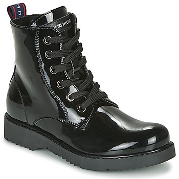 Tommy Hilfiger Cizme Lace-up Bootie T4A5-30445-0765 M Negru