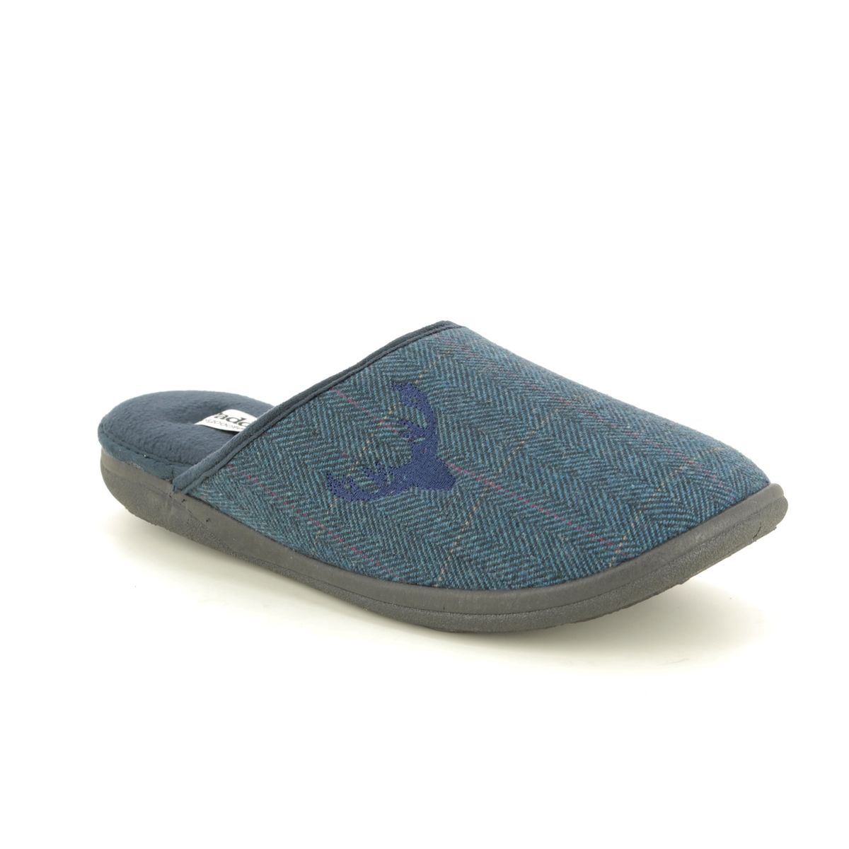 Padders 0490-96 Stag   G Fit Navy Mens Slippers