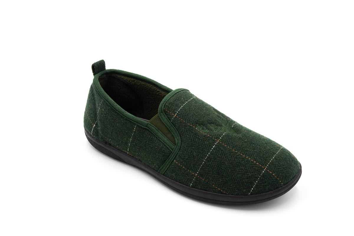 Padders 0489-79 Huntsman G Fit Green Mens Slippers
