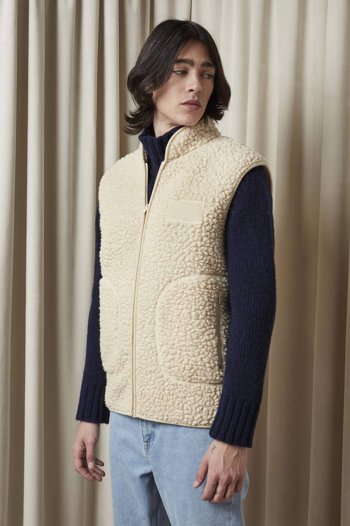 Mort Vest 3443 Wollemix Sherpa Fleece