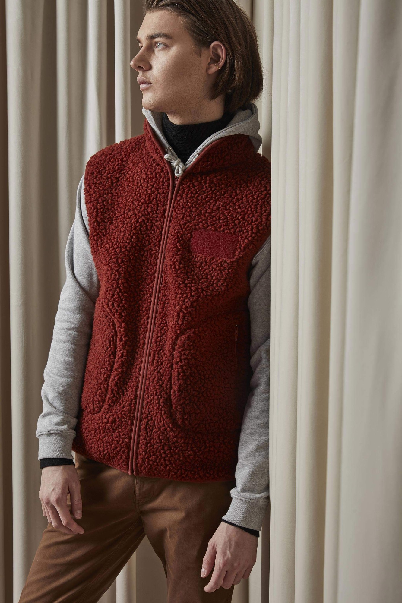 Mort Vest 3443 Wollemix Sherpa Fleece