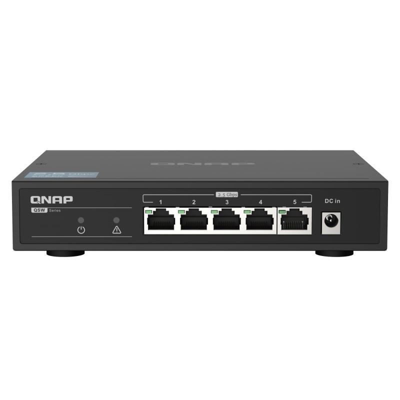 QNAP QSW-1105-5T Instantly Upgrade Your Network to 2.5GbE Connectivity 5xPorts 5x2.5GbE