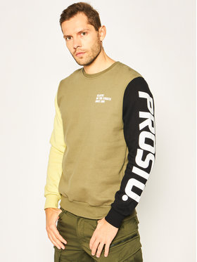 PROSTO. Mikina KLASYK Armlogo 7950 Zelen Regular Fit