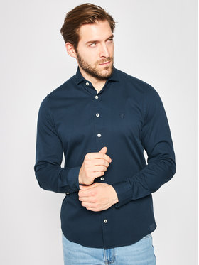 Marc O'Polo Cămașă 021 7668 42348 Bleumarin Shaped Fit