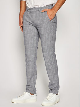 Bugatti Pantaloni Din Material 4890 56337 Gri Regular Fit