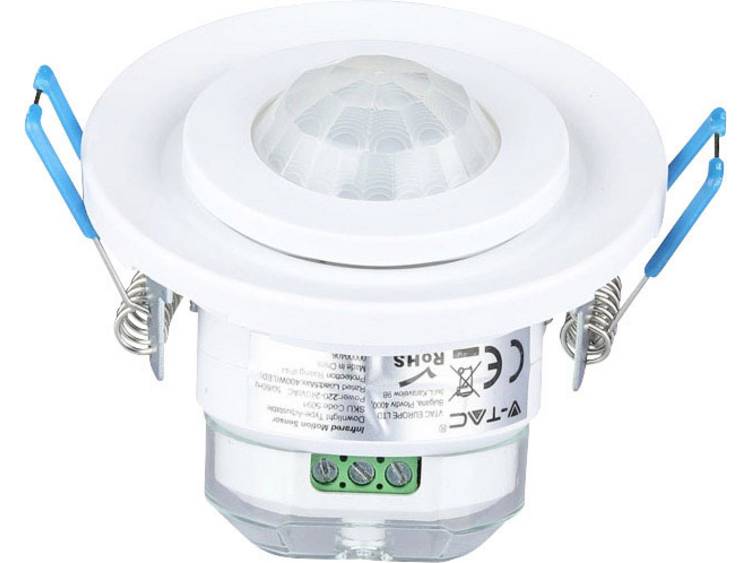 V-TAC 5091 Flush Mount Motion Detector 360° White IP20 1 Piece