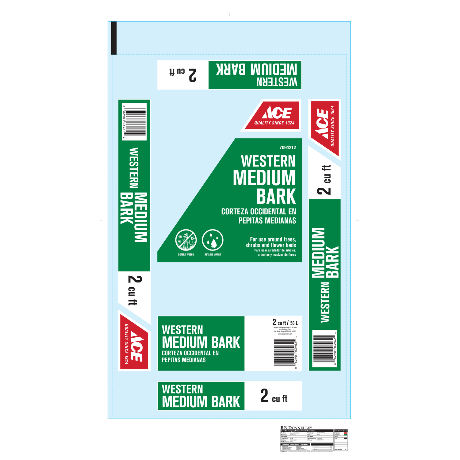Ace Medium Natural Western Bark Mulch 2 Cu. Ft.