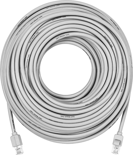Insignia™ - 100' Cat-6 Ethernet Cable - Gray