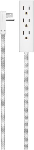 Insignia™ - 12' 3-Outlet Extension Cable - White