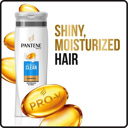 Pantene, Shampoo, Pro-V Classic Clean, 25.4 Fl Oz, Twin Pack