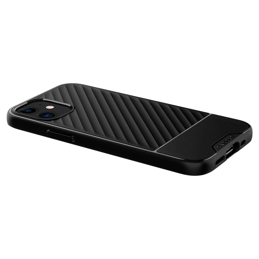 Spigen Core Armor Fitted Hard Shell Case for iPhone 12/12 Pro - Matte Black